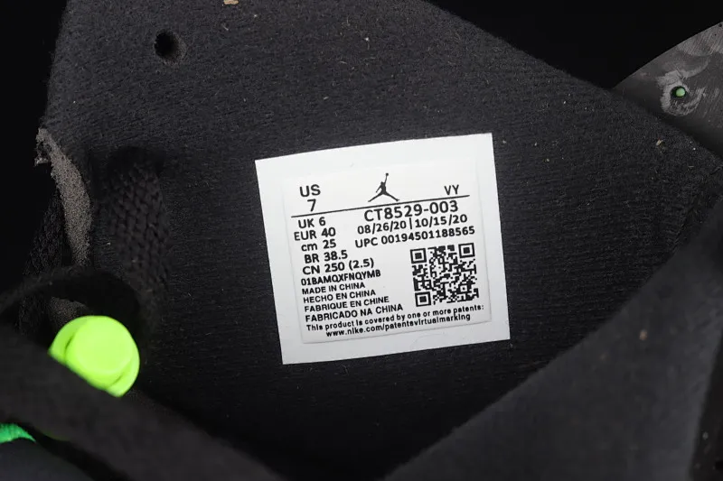 All categories Air Jordan Jordan series basketball shoes Air Jordan 6 Air Jordan 6 "Electric Green" AJ6 Joe 6 black and green CT8529-003